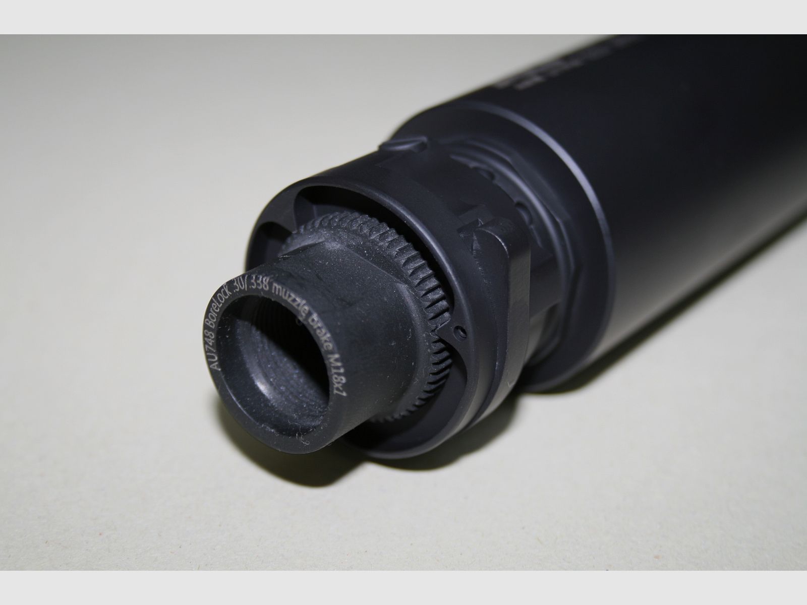 Schalldämpfer Ase Ultra SL7i Kaliber .300/.338 Bore Lock mit Mündungsbremse Gewinde 18/100, Bild 3 von 3