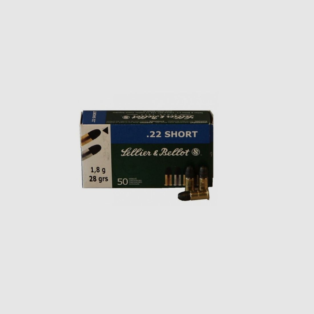 Sellier & Bellot 22 SHORT 28gr 1,8g - Box mit 50 Stk.