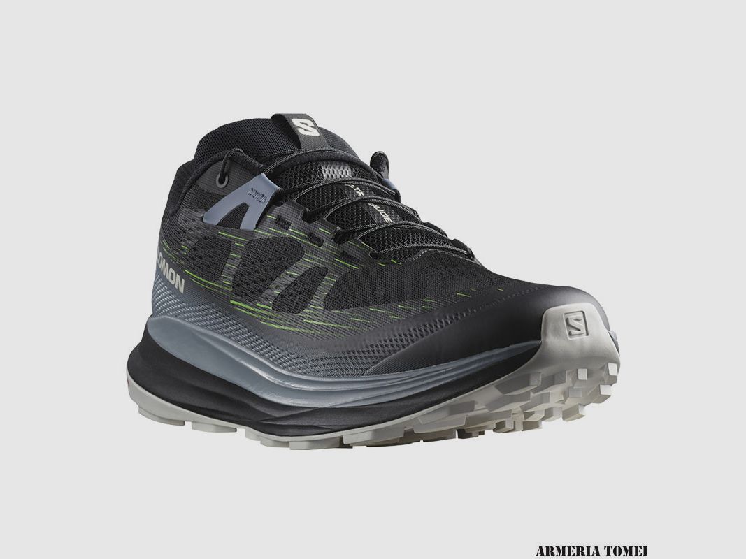 SALOMON – UOMO – ULTRA GLIDE 2 Black / Flint Stone / Green Gecko, immagine 2 di 6