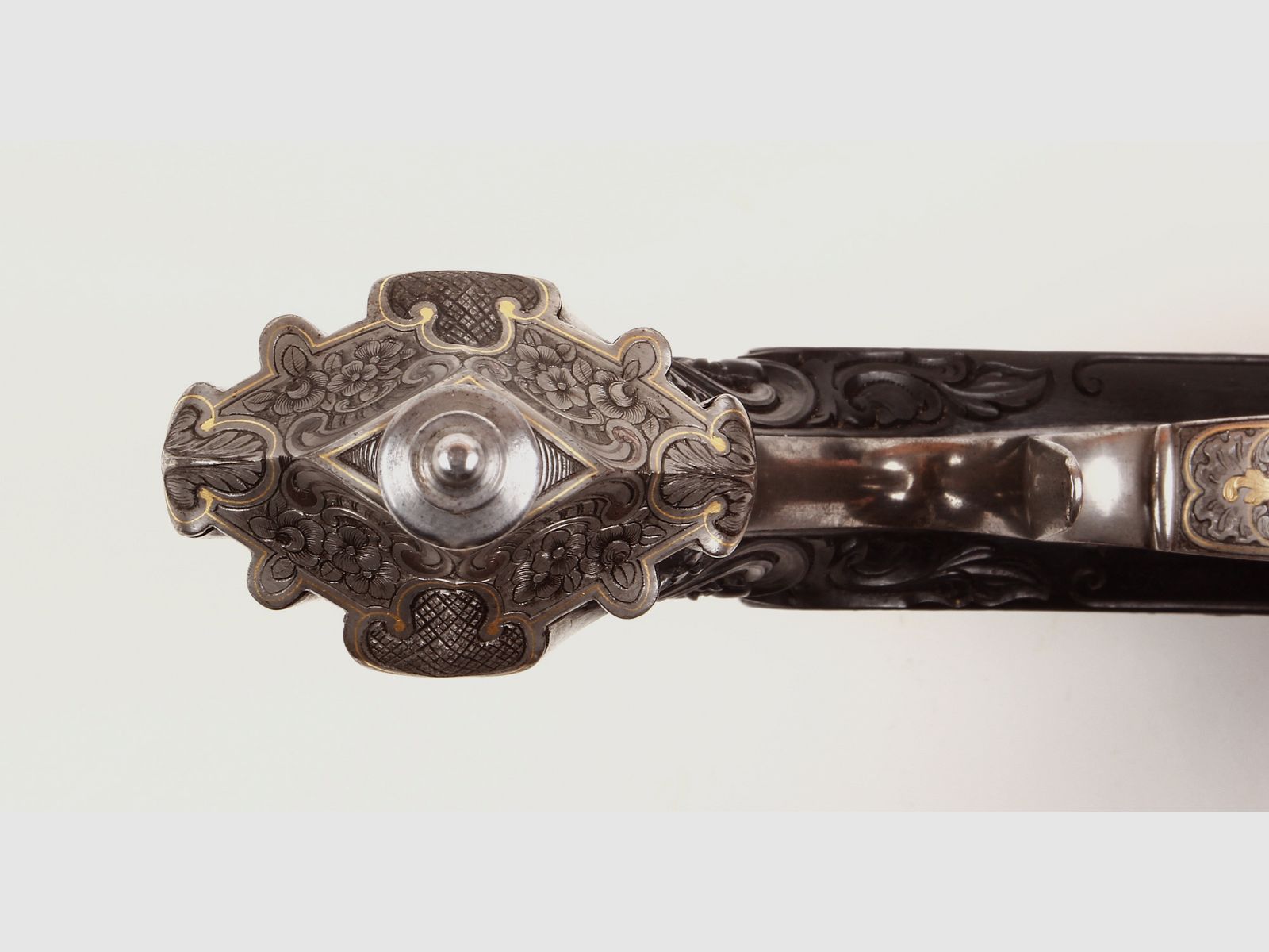 Salon glass pistol Mangeot Brussels ca. 1860 Article 10437