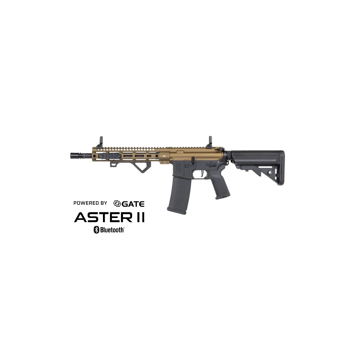 SA M4 Carbine M-LOK (SA-P20 PRIME™ Aster II ETU BLDC™) Karabin Airsoft Wolno od 18 – Chaos Bronze -F-