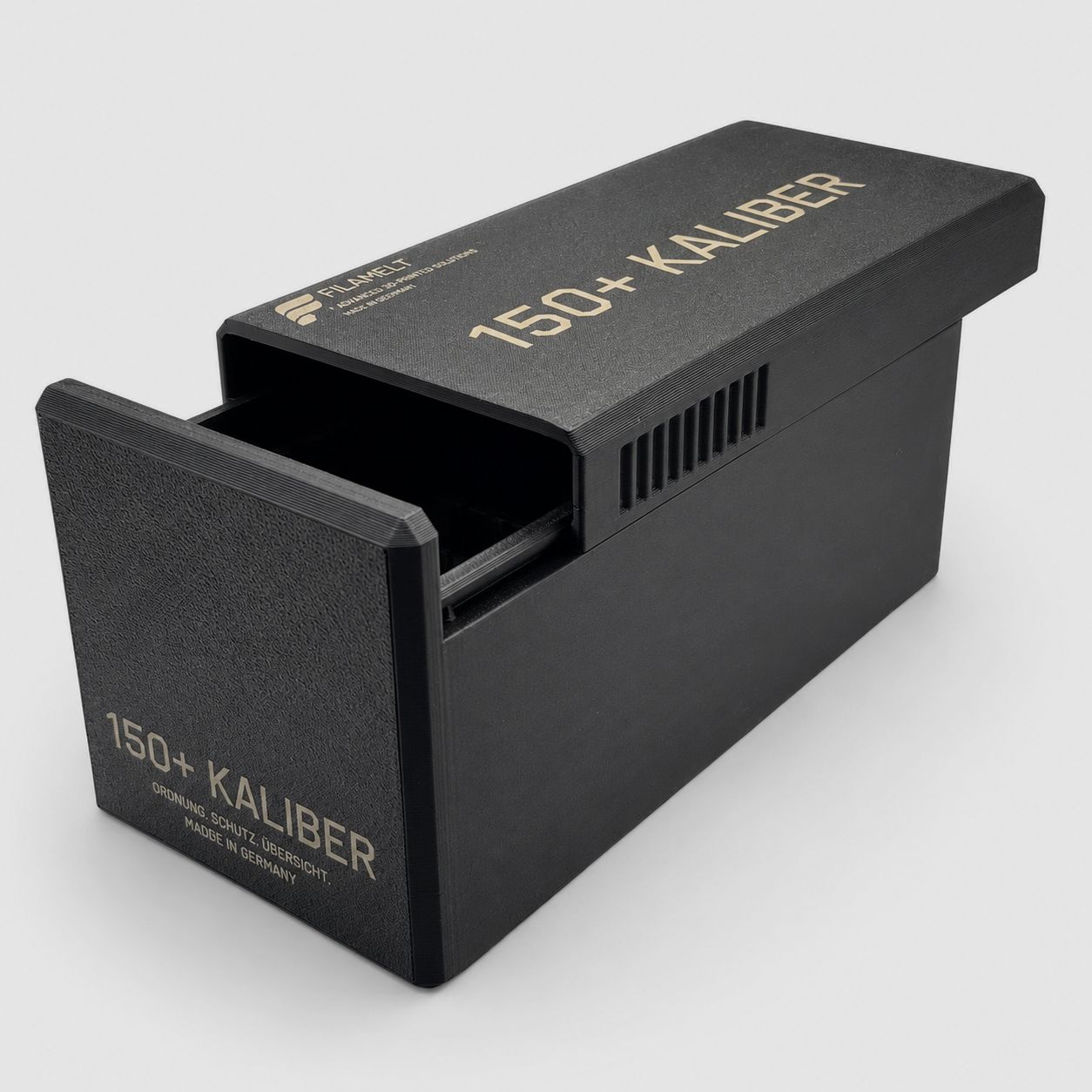 Filamelt Munitionsbox / .50 Beowulf / ‘Schiebedeckel’ / Patronenbox, Ammo Box