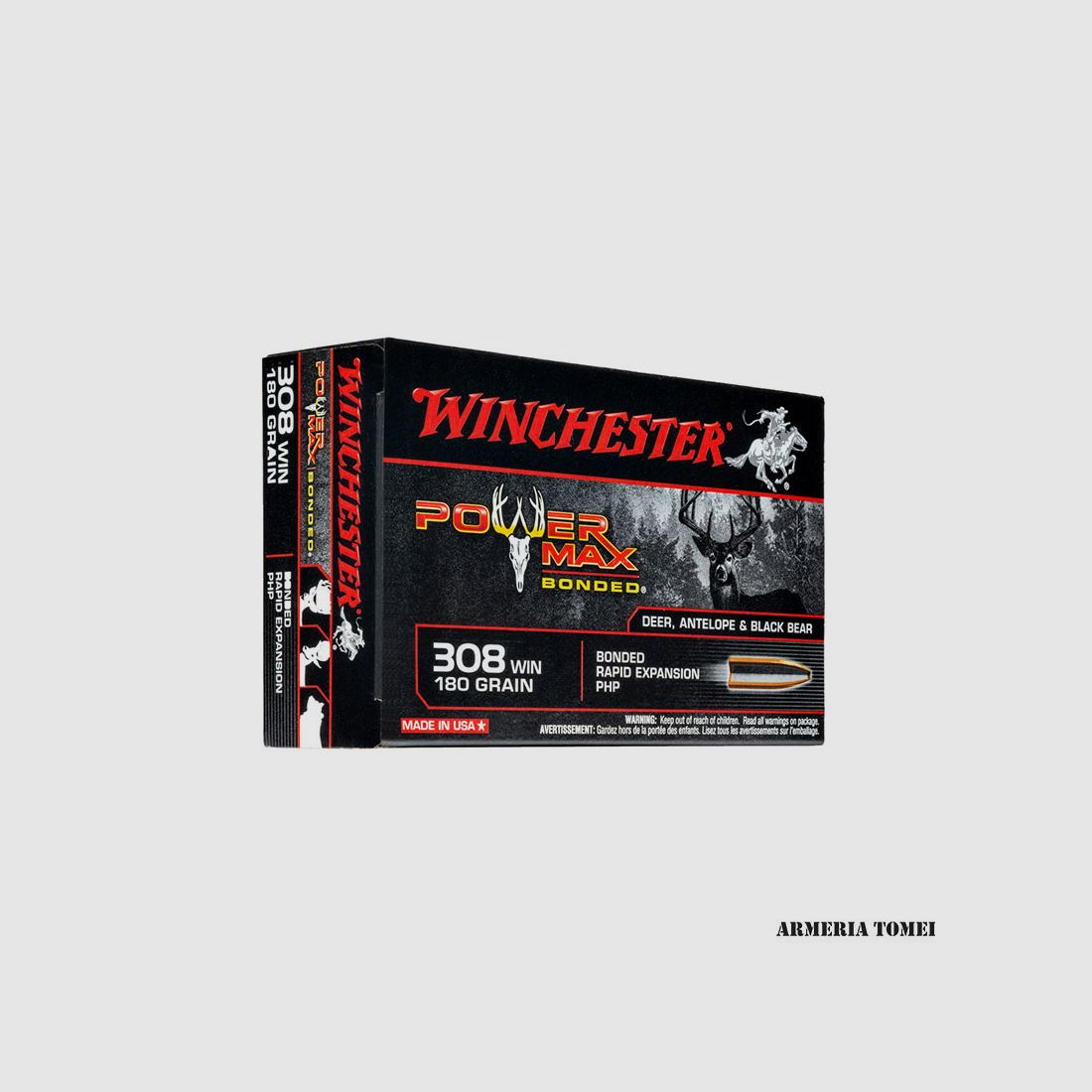 WINCHESTER – 308 WIN 180GR POWER MAX BONDED, image 1 sur 2