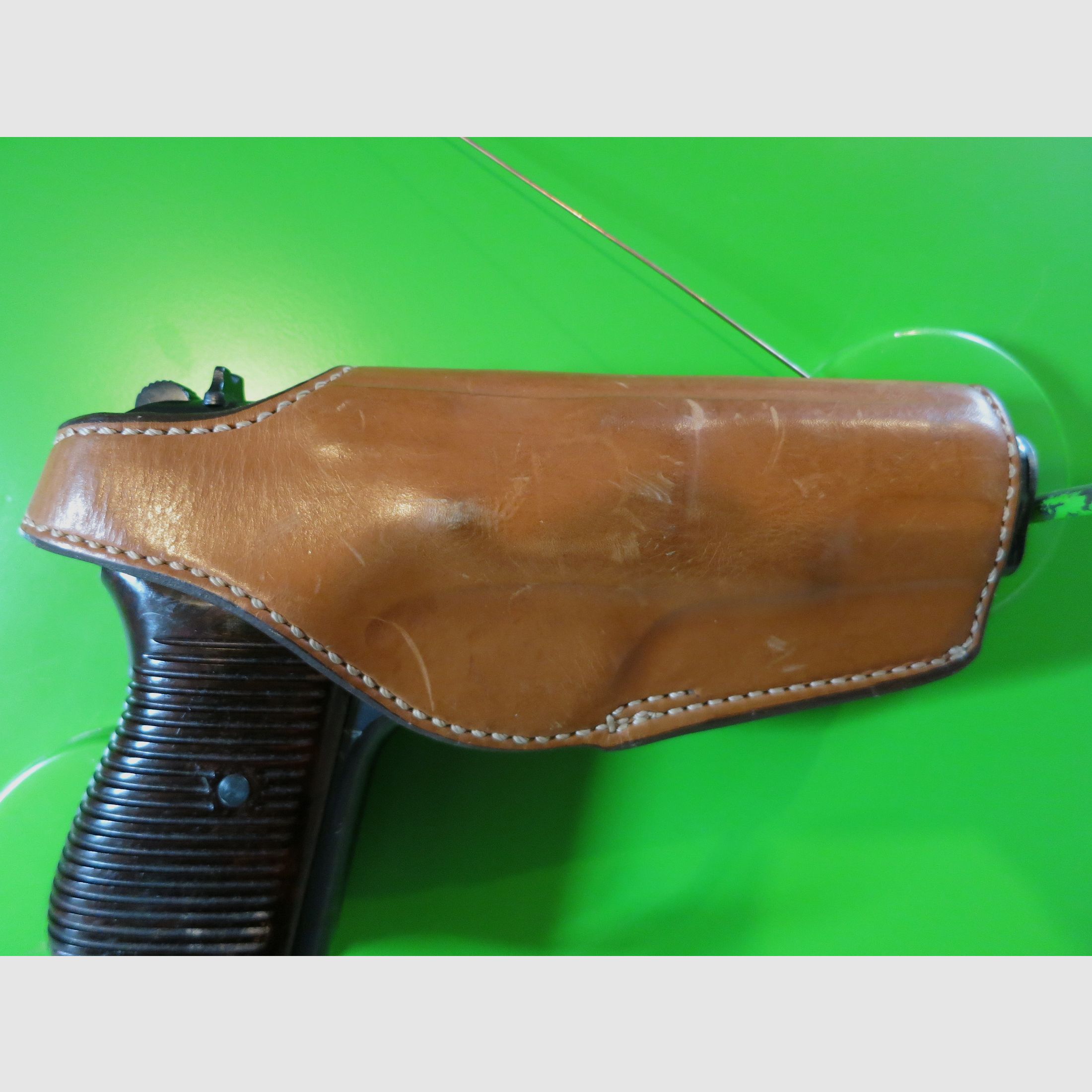 Leather belt holster Bianchi No. 119 TZ-75. CZ-75, metal belt clip, image 3 of 3