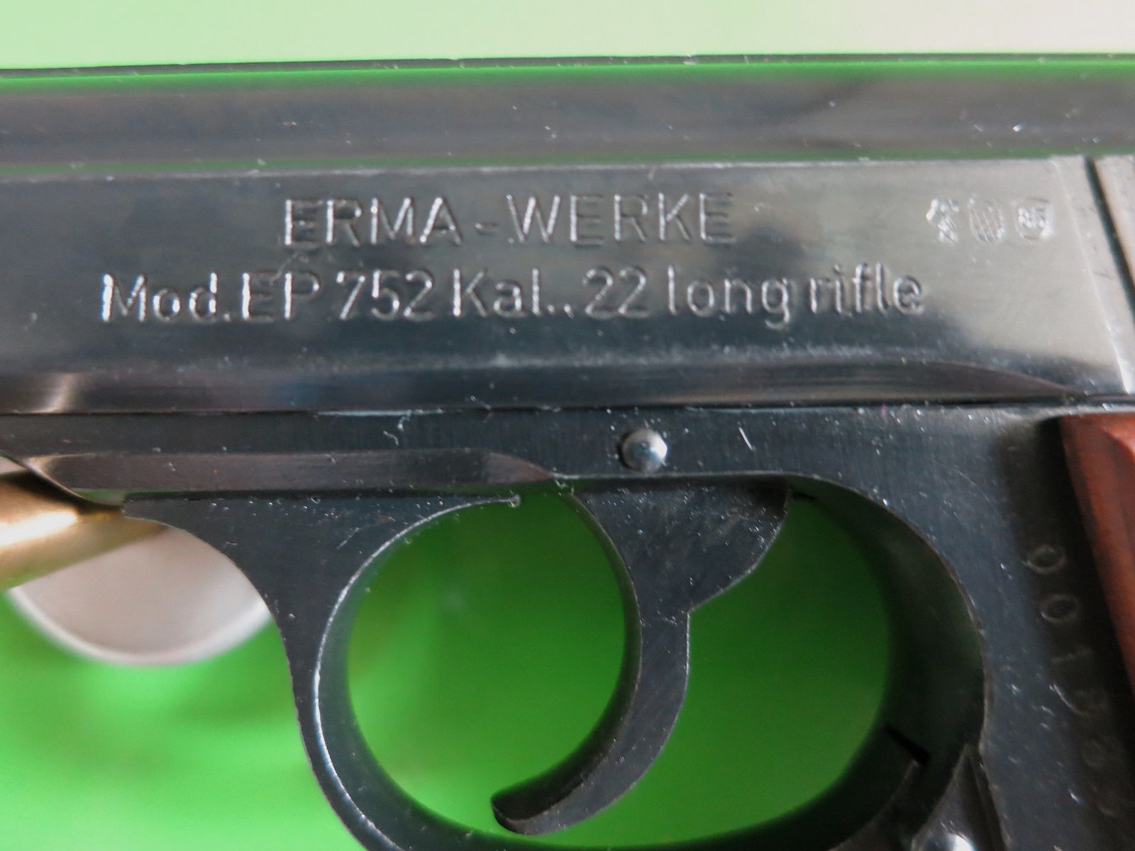 Halbautomatische Pistole, Erma EP 752 (Walther PPK), Kal. .22lr       #55-