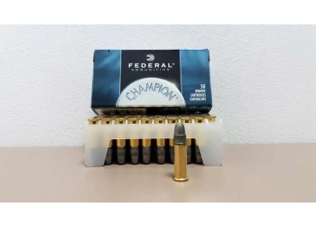 Federal .22 LR HV Munition, Mündungsgeschwindigkeit 1240 FPS, Bild 1 von 2