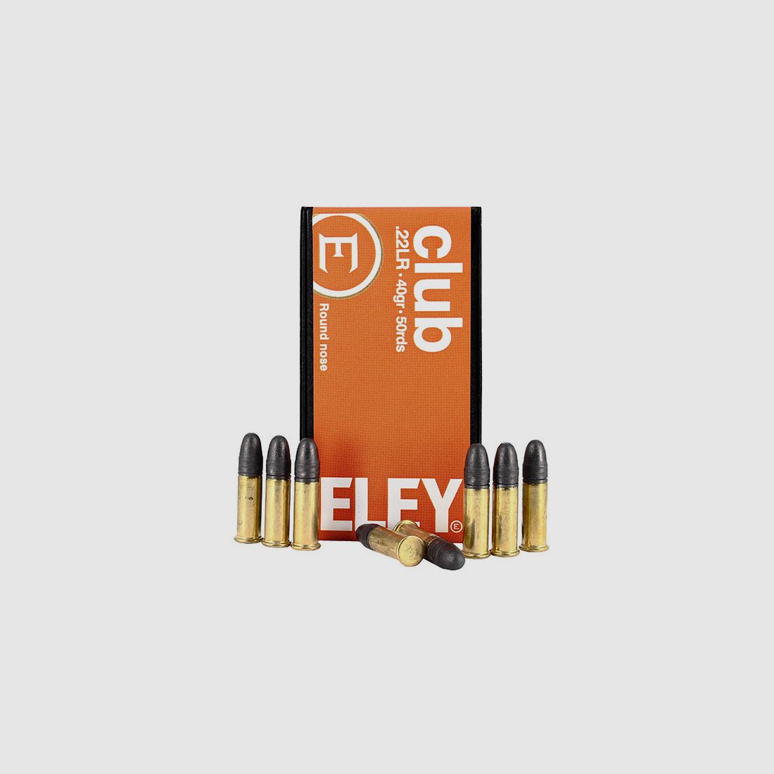 Box mit 50 Patronen .22LR Club ELEY