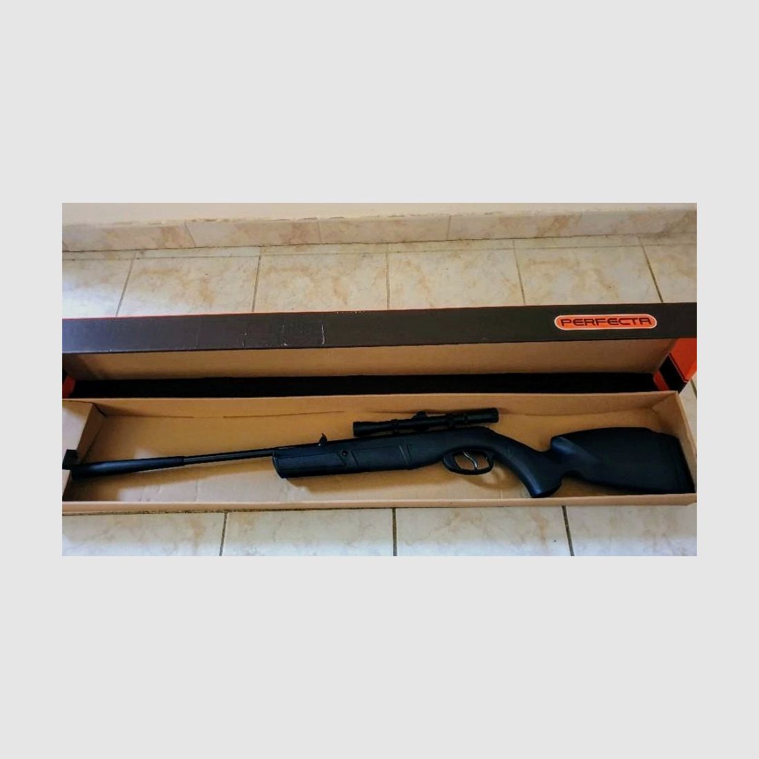 PERFECTA RS 26 WEITSCHUSS LUFTGEWEHR NEU IN OVP MIT ZIELFERNROHR+BIPOD+LASER+ZUBEHÖR 