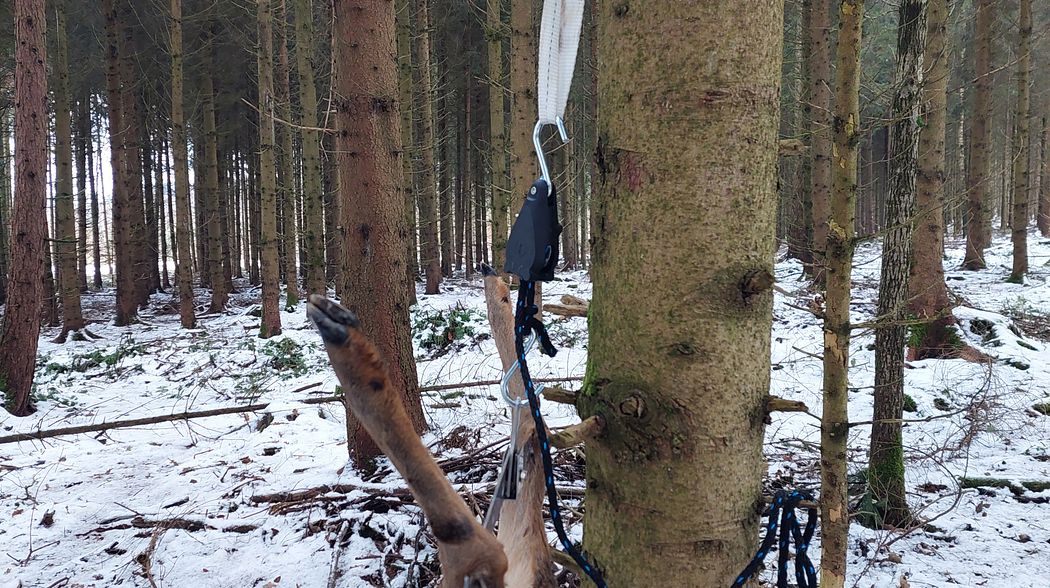 Hängend Aufbrechen im Revier