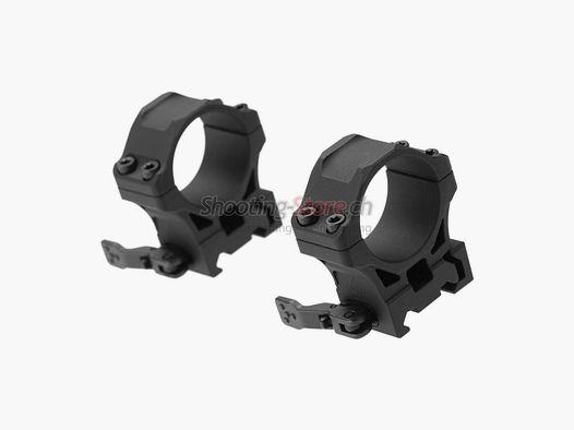 Leapers Accu-Sync QR 30mm Anneaux Profil Moyen Noir