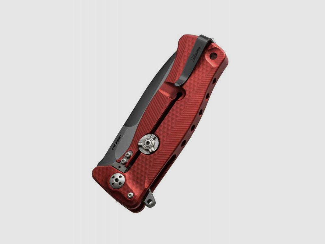 Lionsteel SR-11 Aluminium Taschenmesser rot, schwarz
