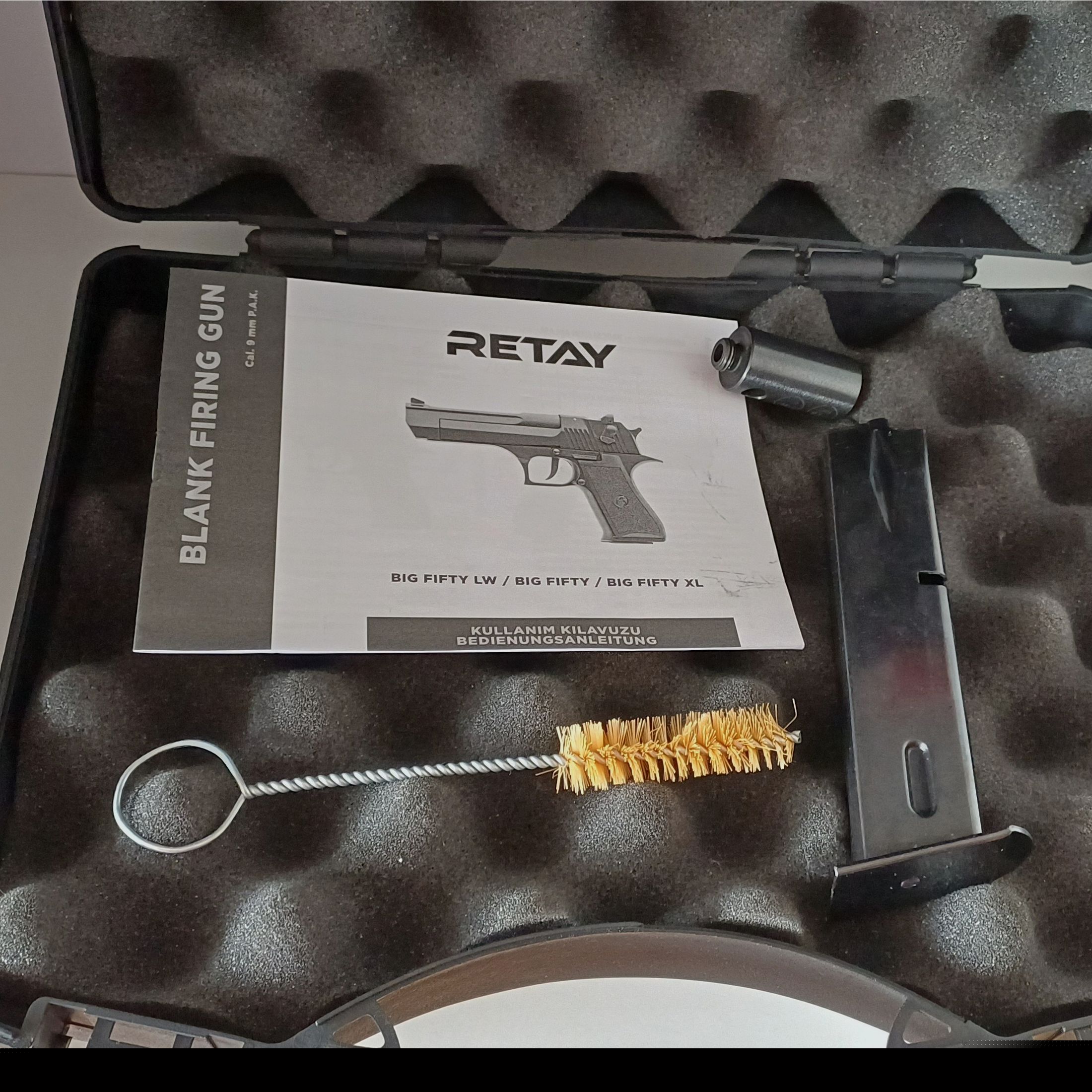 Pistolet d'alarme RETAY Big Fifty Ptb 1074 noir