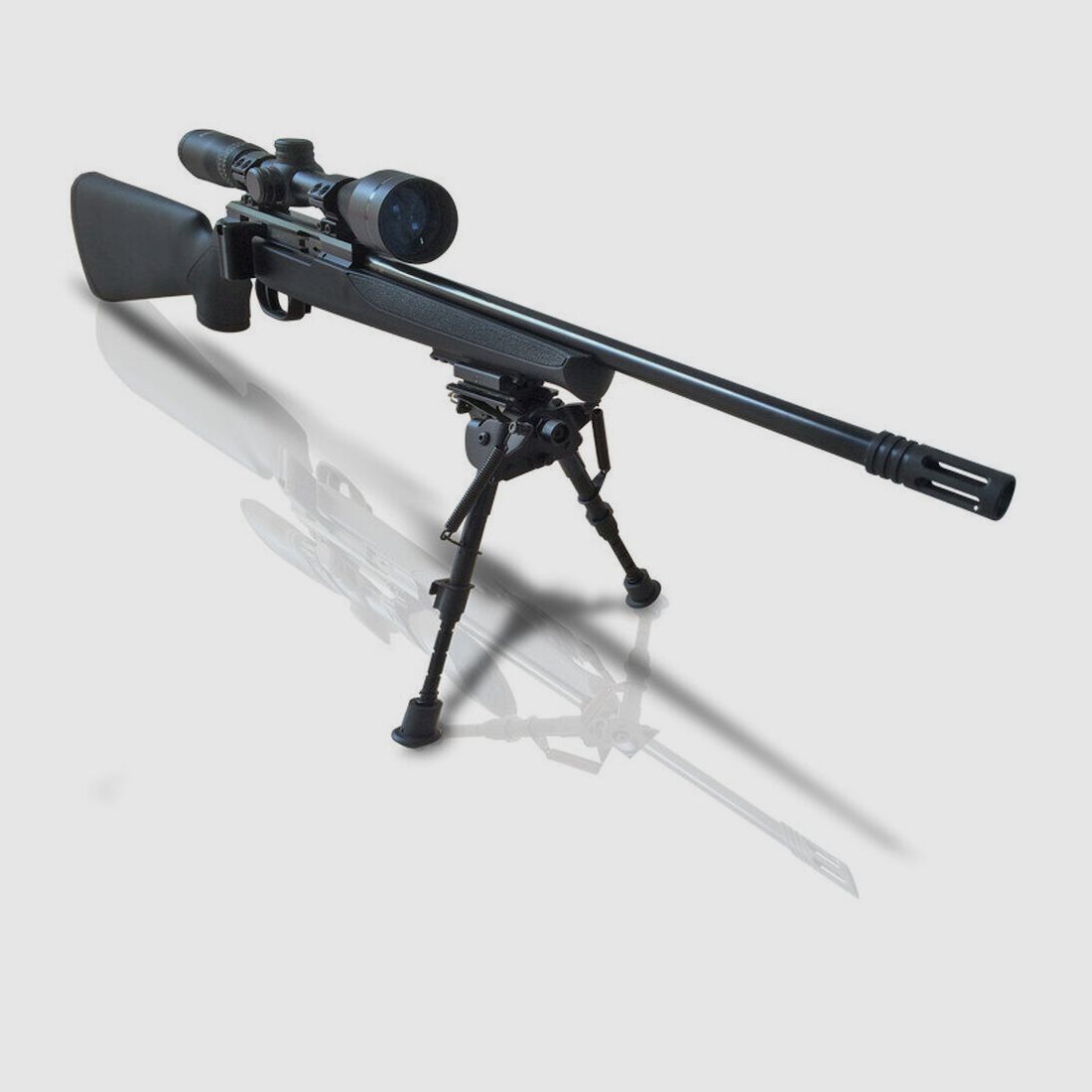 Pack Issc Austria Repetierbüchse Spa 22 Tactical 22LR + Zielfernrohr 3-9×40 + Zweibein