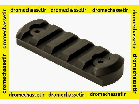 Picatinny rail with keymod mounting system, length 5.7 cm, black