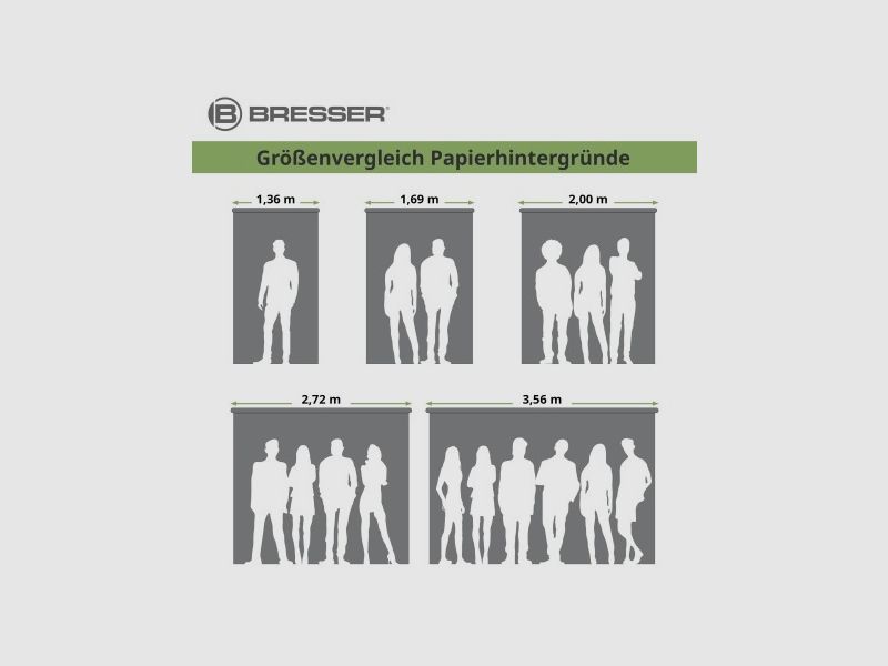 BRESSER SBP02 Papierhintergrund 2,00 x 11m Schwarz, Bild 6 von 7