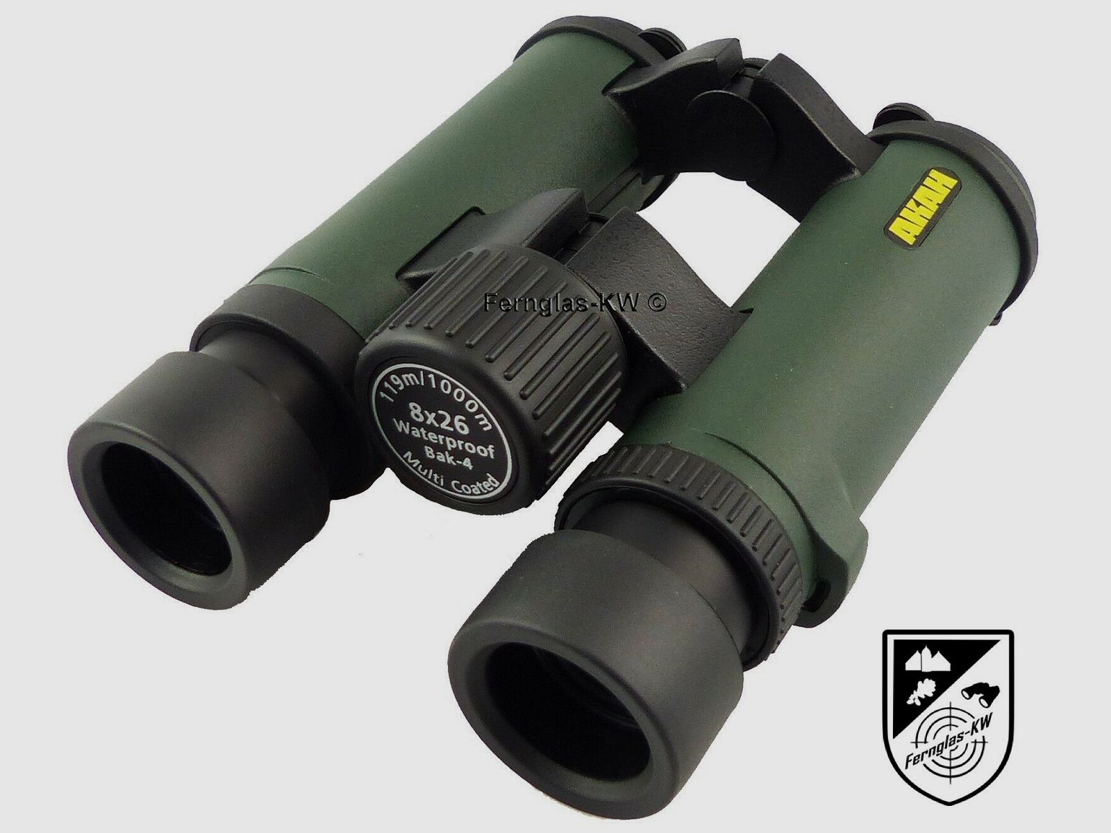 AKAH binoculars 8x26 with carrying case and shoulder strap for hiking and observing 50076000