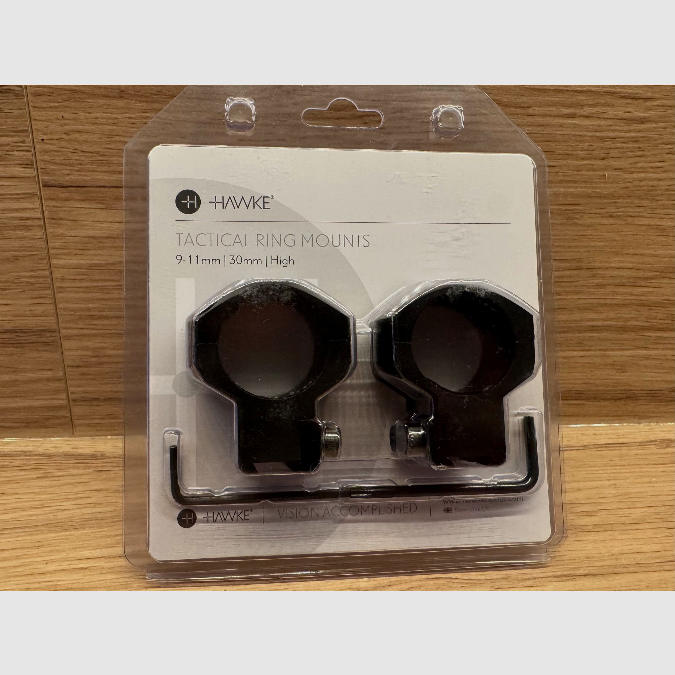 Montaggio per telescopio HAWKE Tactical per guida prismatico da 9-11 mm tubo centrale da 30 mm - Versione alta