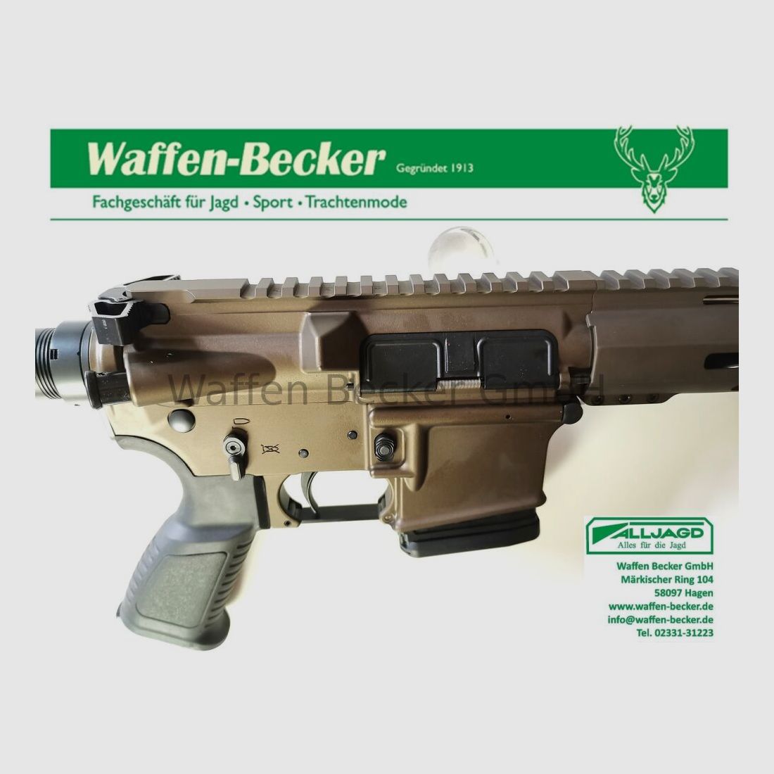 Messerschmitt, Waffen Schumacher Messerschmitt AR15 Kal. .223Rem. 16,75" bronze