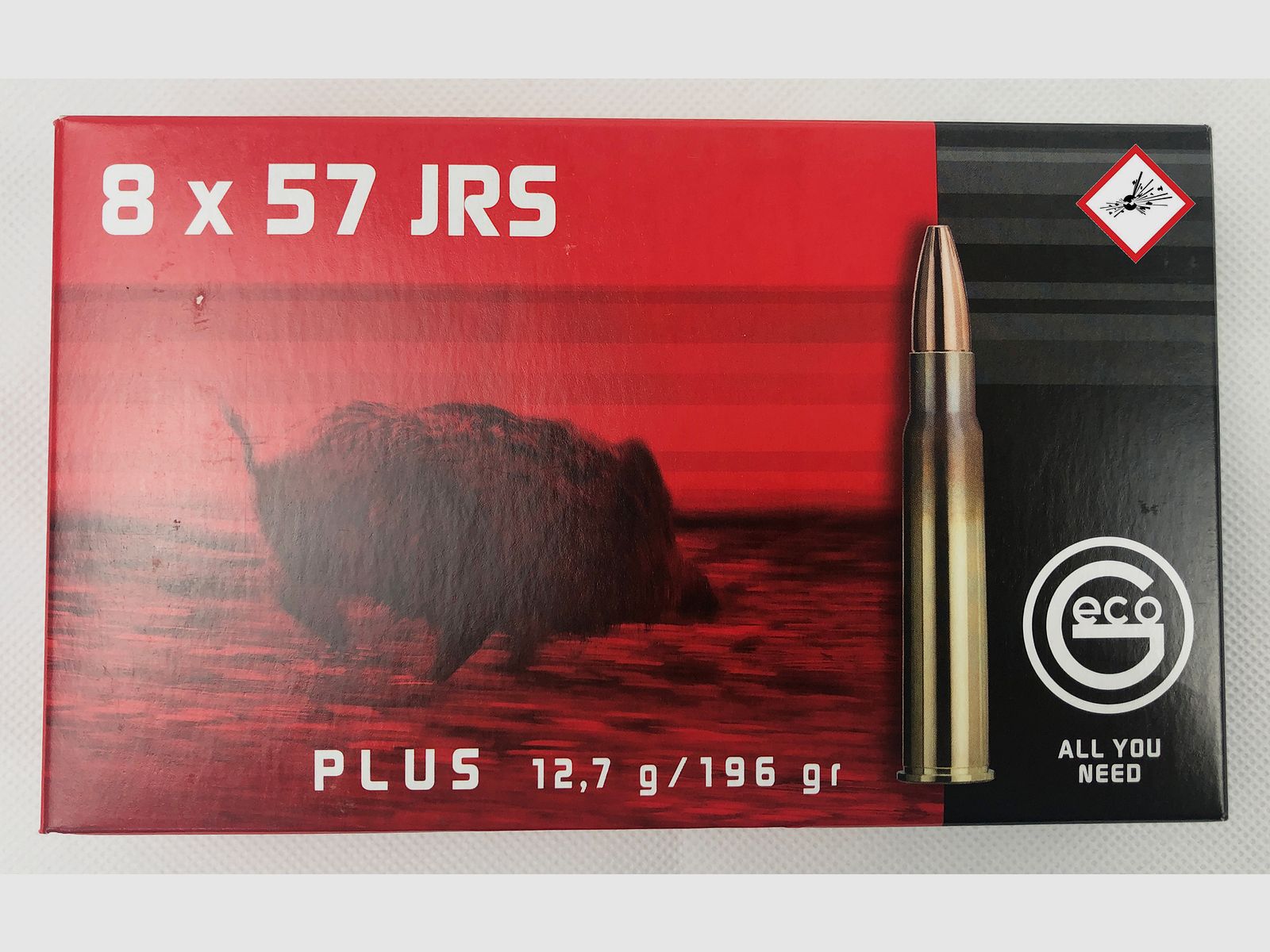 Geco Plus cartouche de chasse cal. 8X57 JRS 196gr