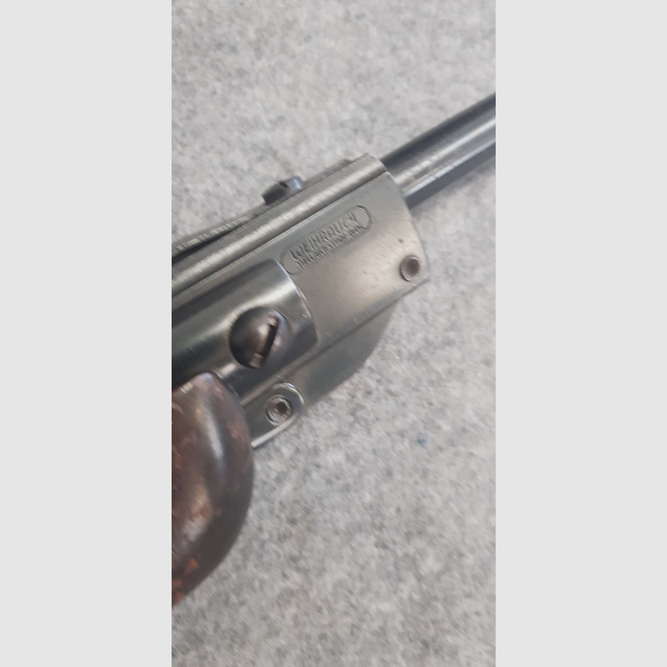 Bardzo stary karabin pneumatyczny Weihrauch HW30 Knicker bez znaku F z lat 50/60-tych kal. 4,5 mm Diabolo