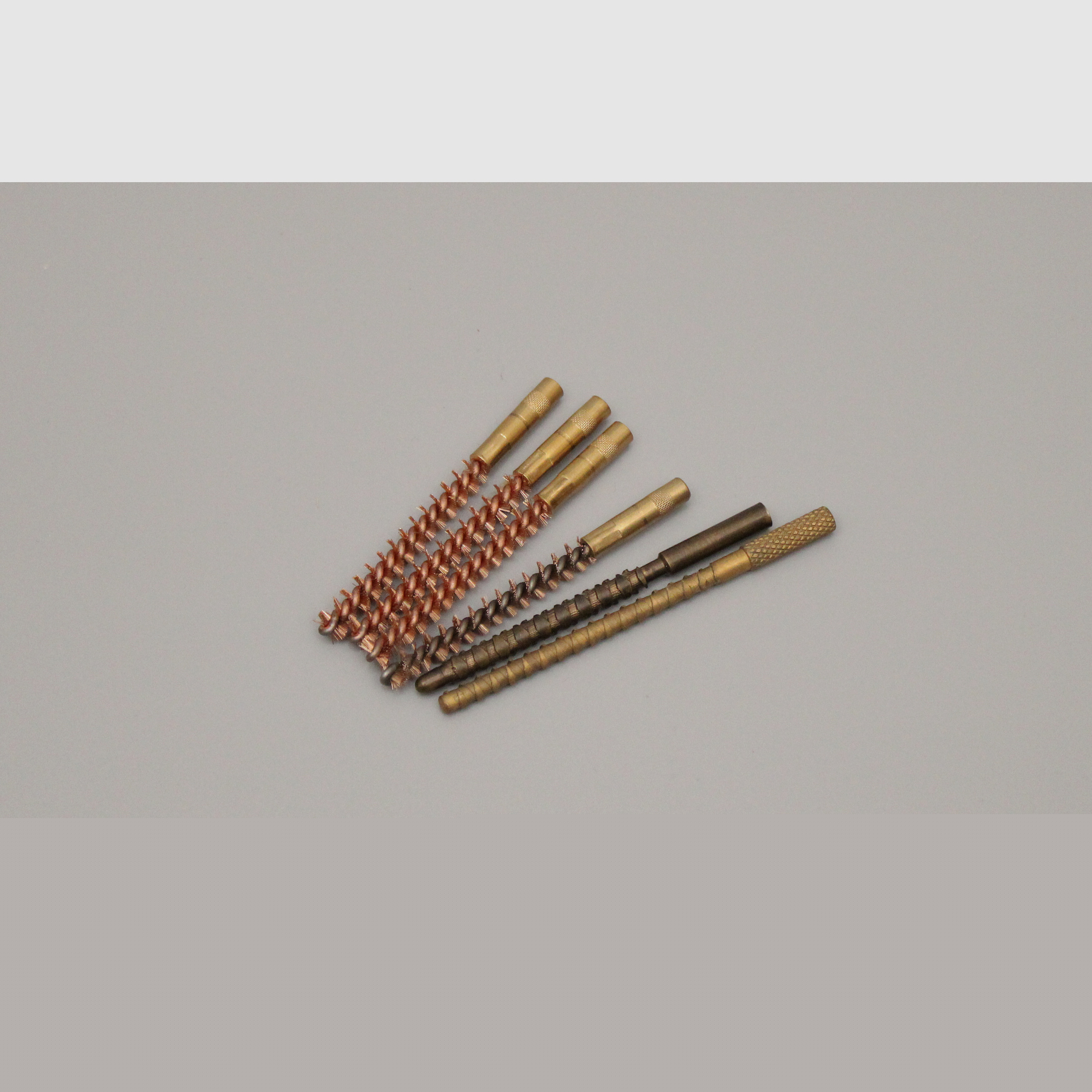 Parker Hale 4x Phosphor Bronzebürsten und 2x Messing-Patchspitzen Kal. 22