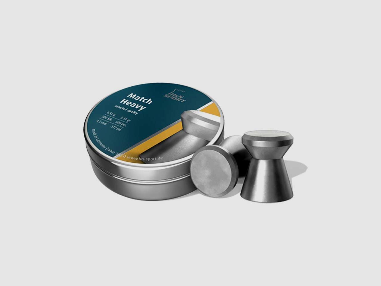 H&N Match Heavy Diabolos 0,53g - .177 (4,49 mm), 500 Stück