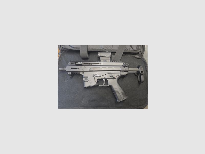 Pistola semiautomática B&T APC9 K G Pro con culata telescópica, calibre 9mm