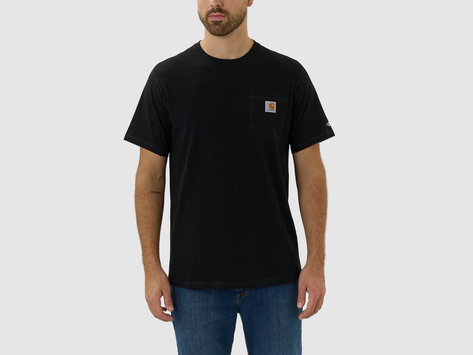 Carhartt Force Pocket T-Shirt Uomini Nero S