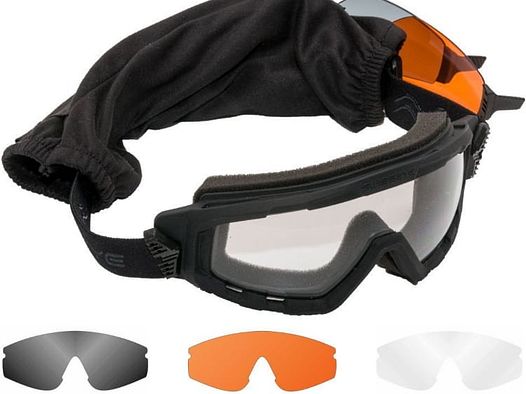 SwissEye G-TAC Airsoft Schutzbrille incl. 3 Gläser (schwarz)