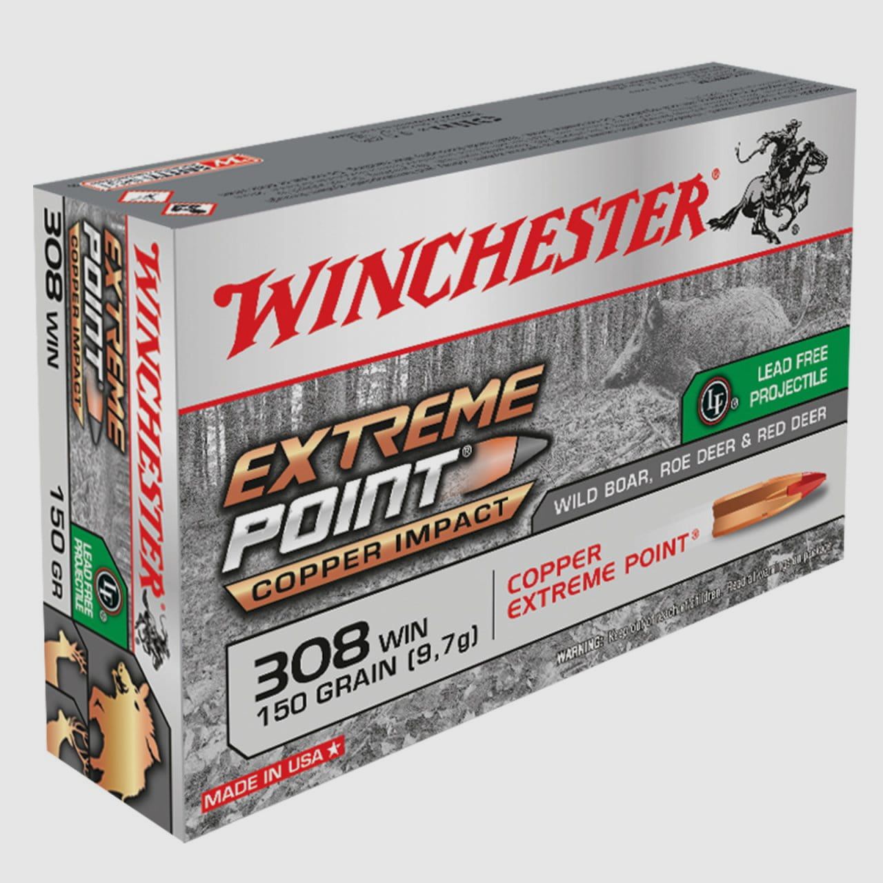 Winchester Extreme Point Copper Impact 308 Win. 150 Gr. - 20 Stk.