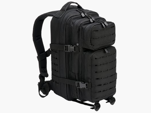 Brandit US Cooper LASERCUT Medium Farbe: Black – Mehrzweckrucksack (25-Liter-Klasse)