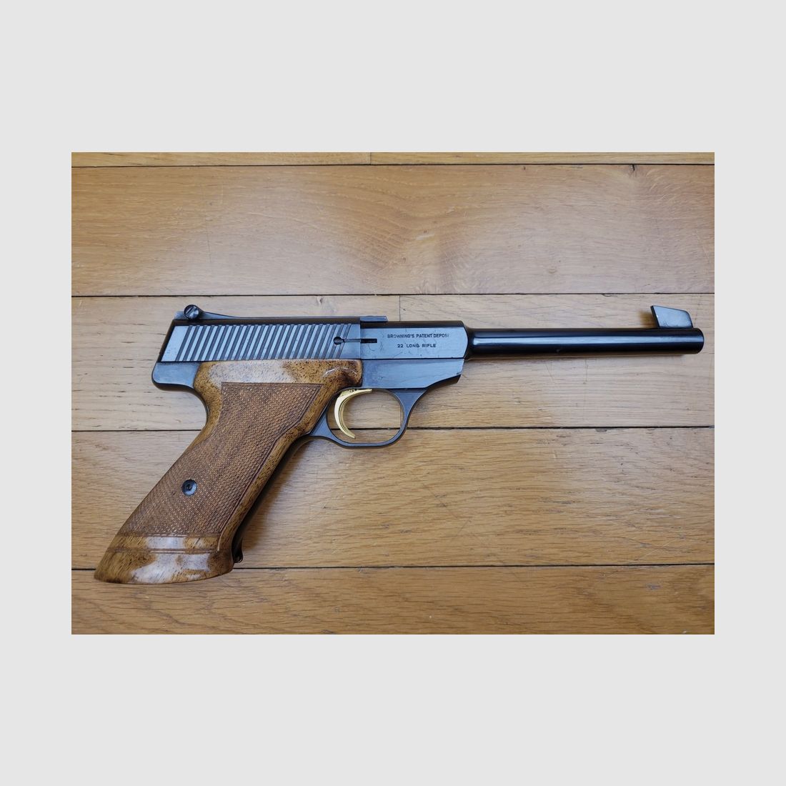 Sehr schöner Herstal « Challenger » Sportpistole – .22 LR – 10 Schuss – Browning-Patent – Ausgezeichneter Zustand, Bild 2 von 13