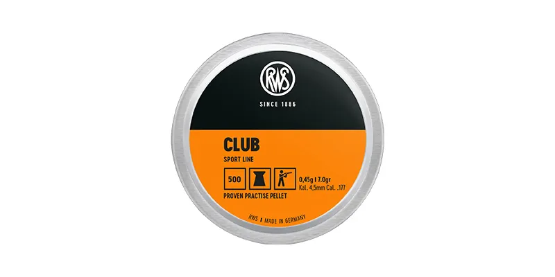 RWS Diabolo Club 4.5 mm 7 gr/0,4 g, 500 pièces