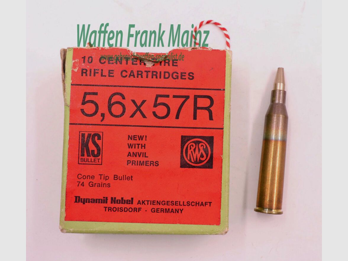 RWS (WZd.Fa.Rottweil) Büchsenpatronen 5,6x57R