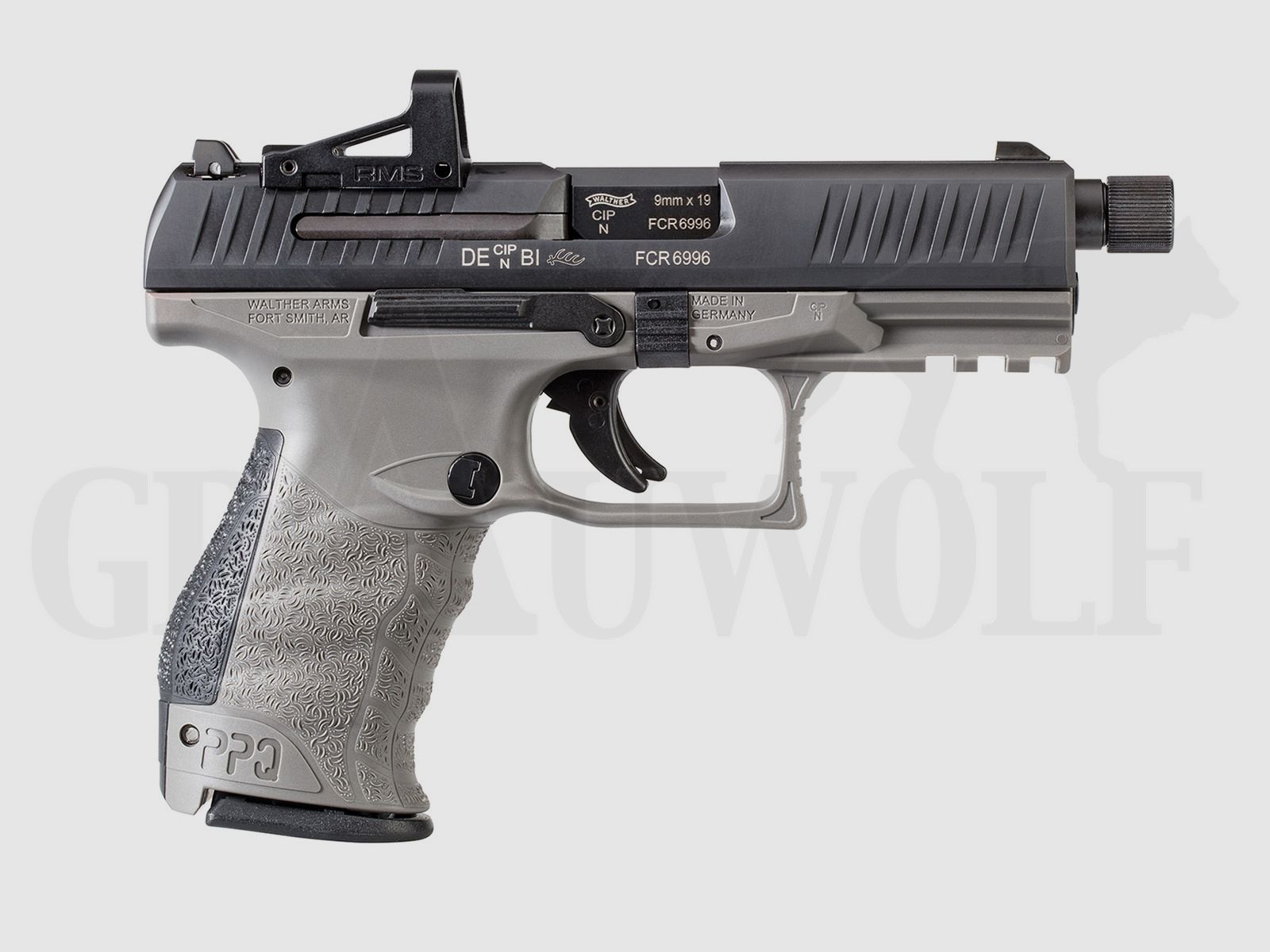 Walther PPQ M2 Q4 TAC Combo 4.6" Set Pistolet à Air + Viseur Point Rouge