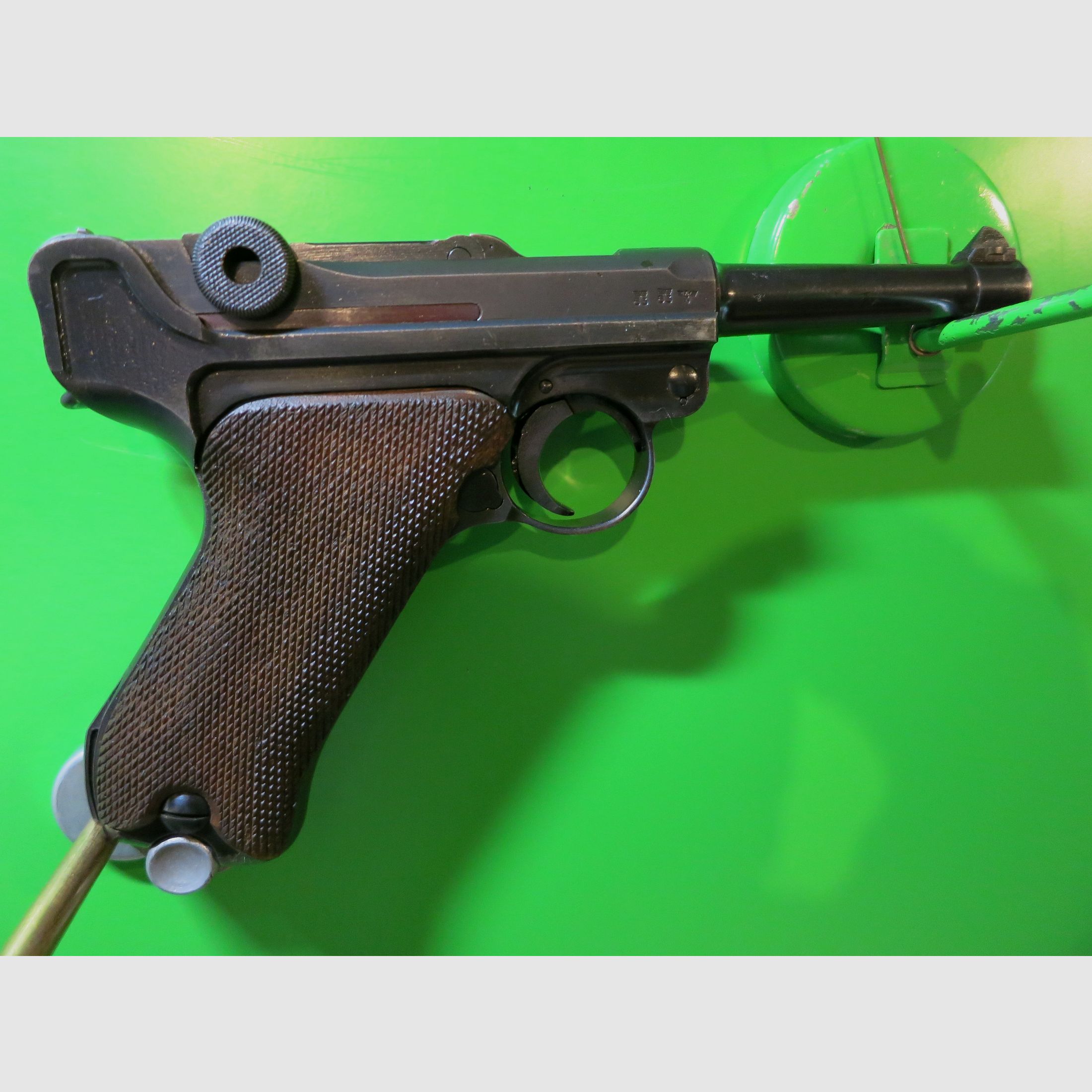 Mauser, Pistole 08, P08, 9 mm Luger, nummerngleich, WaA Wehrmacht     #74-