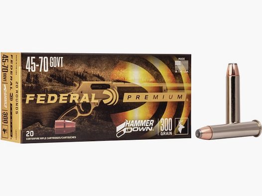 Federal HammerDown .45-70 Govt. 300GR Bonded Soft Point 20 cartridges