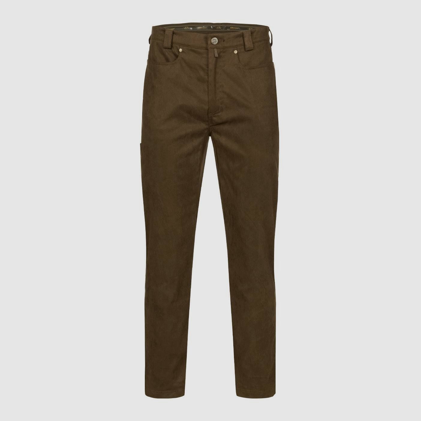 Blaser Herren Suede Hose Maddox Dunkelbraun    52