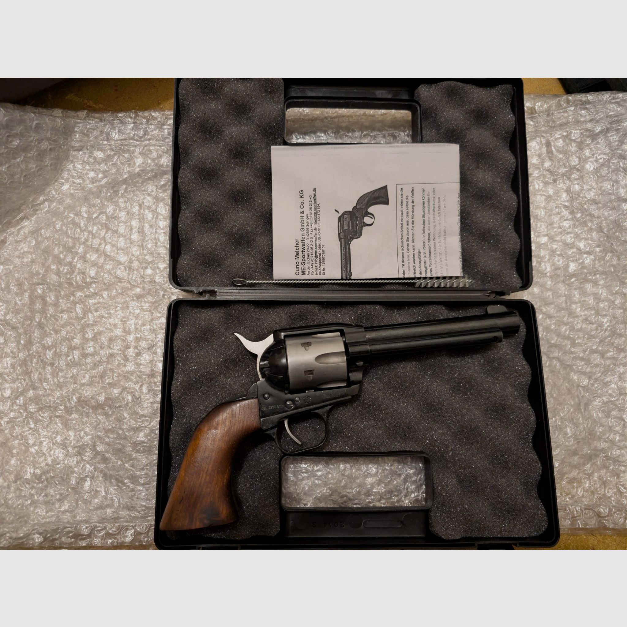 Weihrauch / ME Single Action Army Western LEP Revolver | Cal. 5,5 mm / .22 | Sonderedition mit entnehmbarer Trommel zur Wartung.