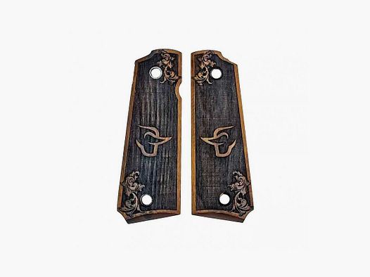 Wood Grips PT1911 Flower Logo Taurus