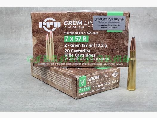 PPU Z-GROM 7x57R 158gr. 10,2g 20 Stück Staffelpreise