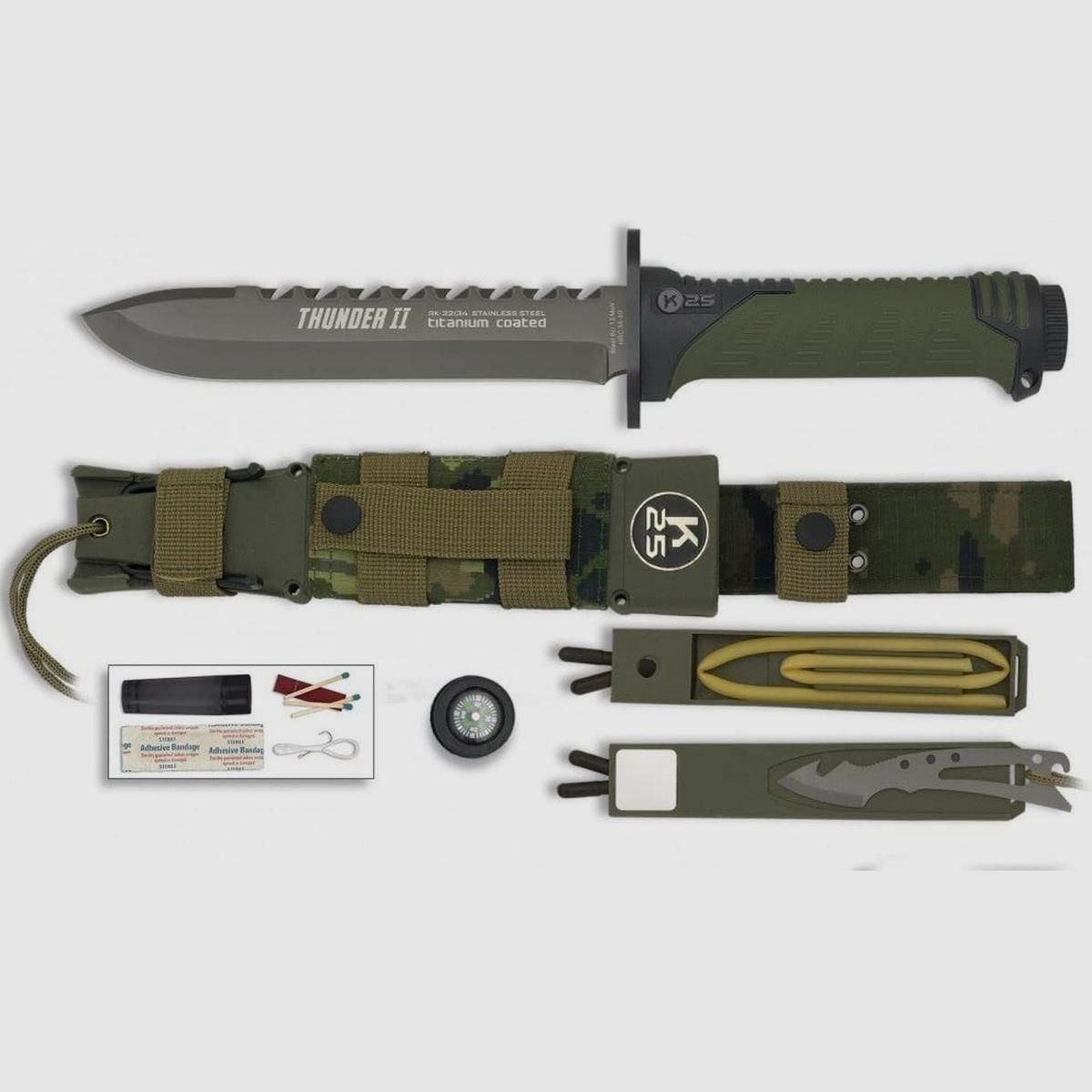 K25 Thunder I OD Green coltello da sopravvivenza, Bild 8 von 8