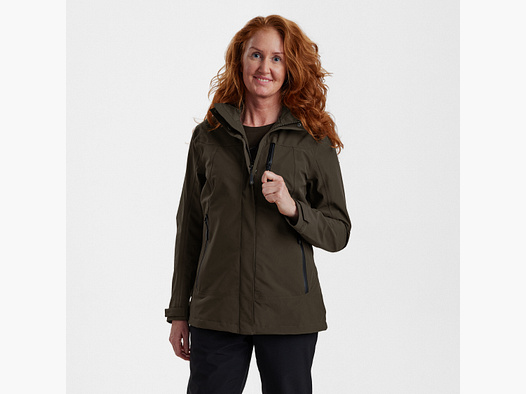 Lady Sarek Shell Jacke mit Kapuze - Fallen Leaf – Kleidergröße Damen: 40