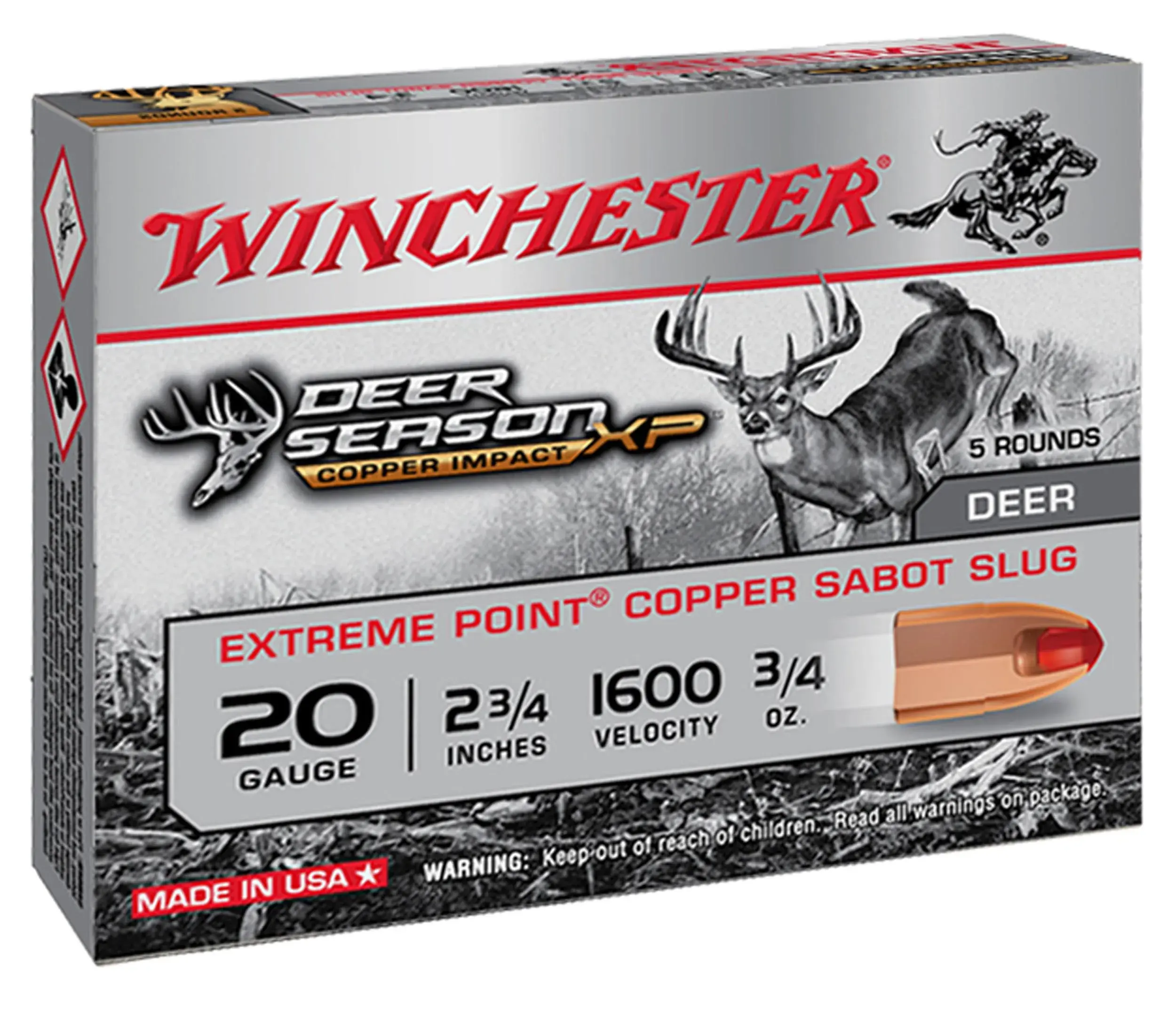 Patrone Winchester Deer Season bleifrei Kaliber 20/70, Bild 4 von 8