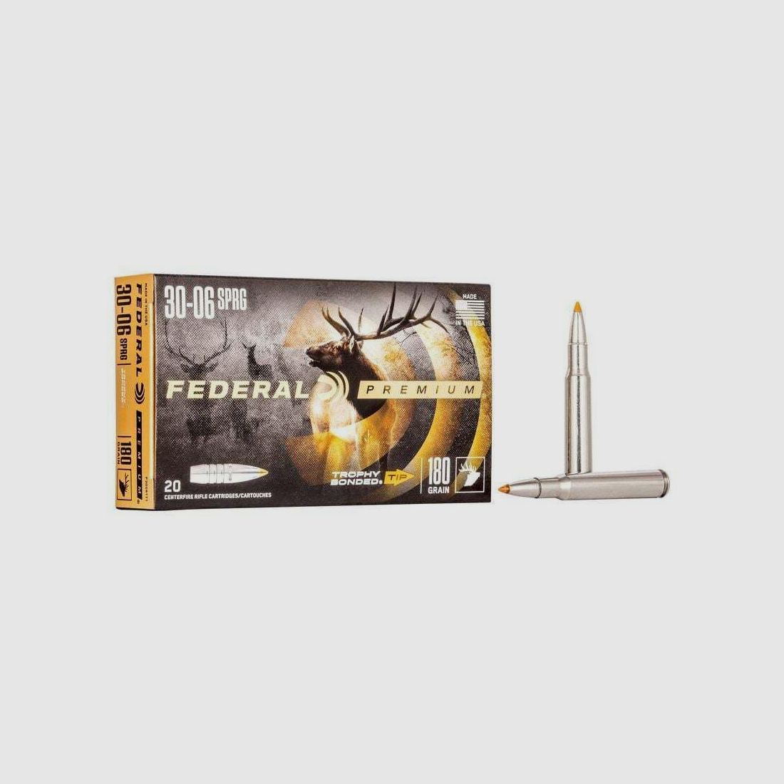 Federal Trophy Bonded Tip 180grs à20 .30-06 Spring.