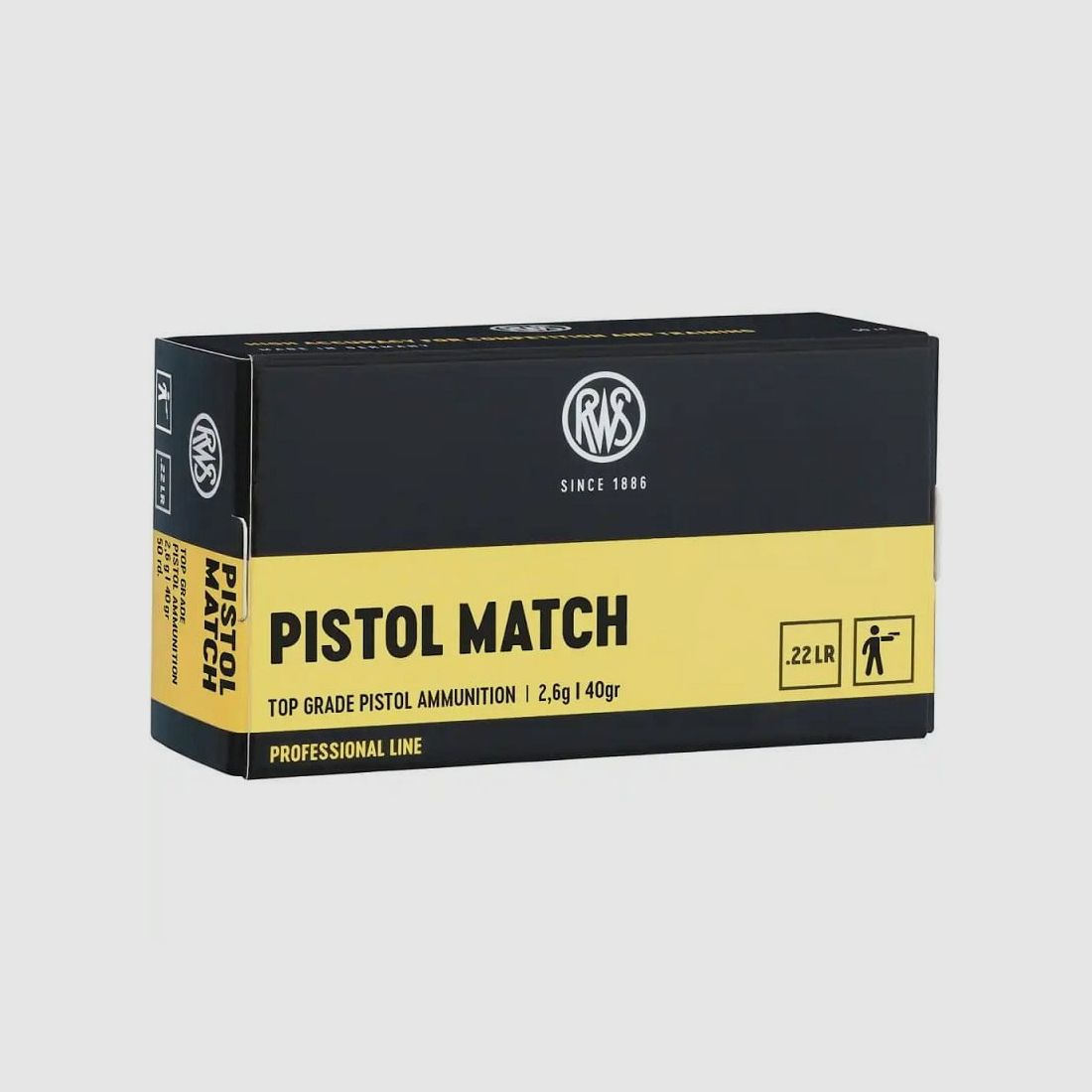RWS .22lfb Pistol Match 2.6g - 50 pcs.