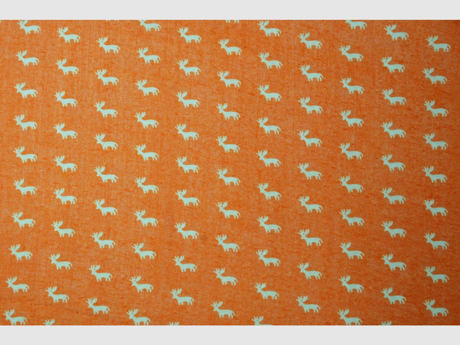 Oranje halsdoek met hertenmotief, afbeelding 2 van 3