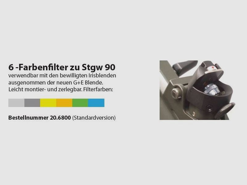 Wyss Waffen filtre 6 couleurs pour Stgw90