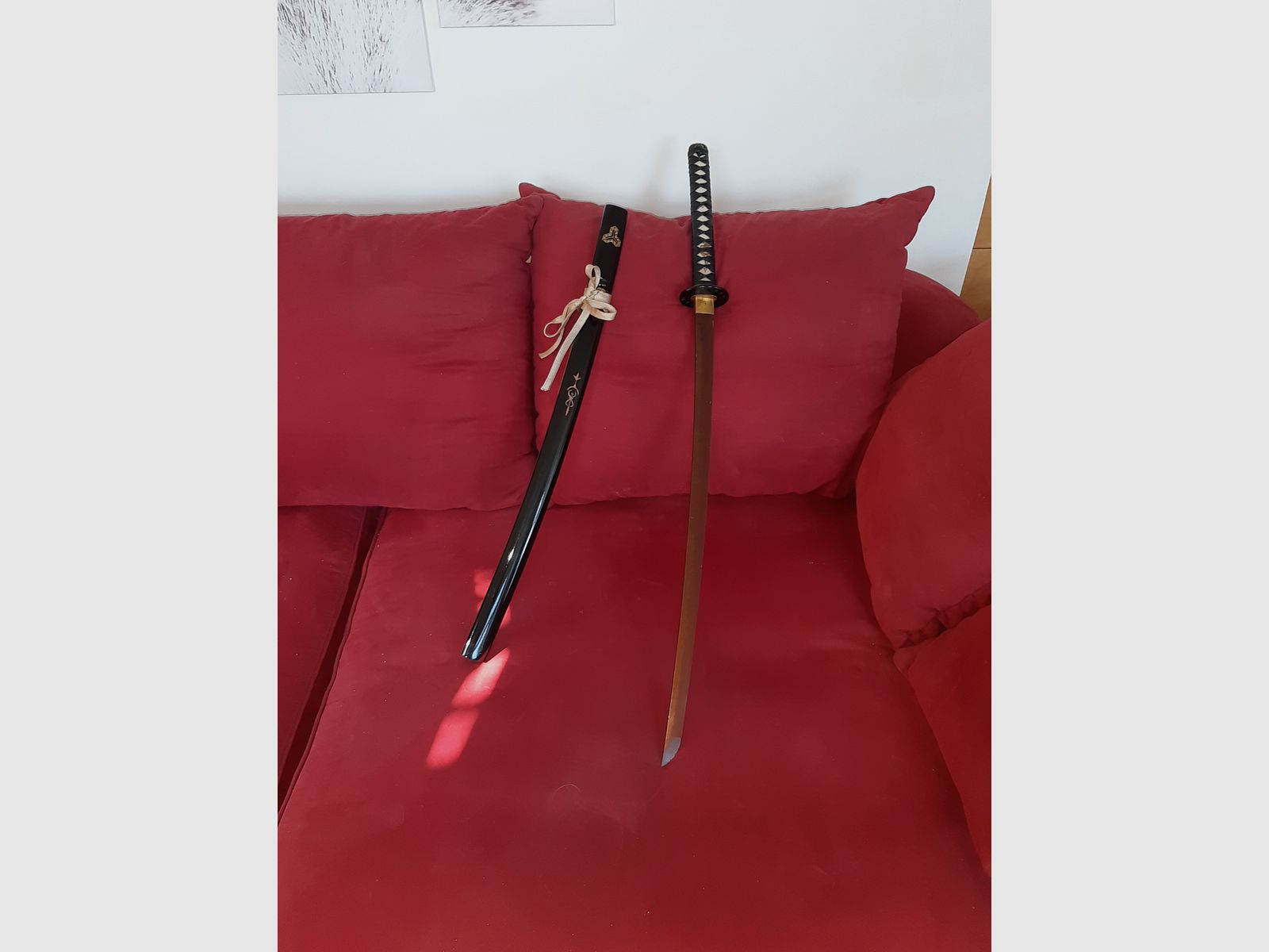 "Töte Bill" - Hattori Hanzo Schwert - Handgeschmiedet & gefaltet, scharf - Blutdamast Edition"