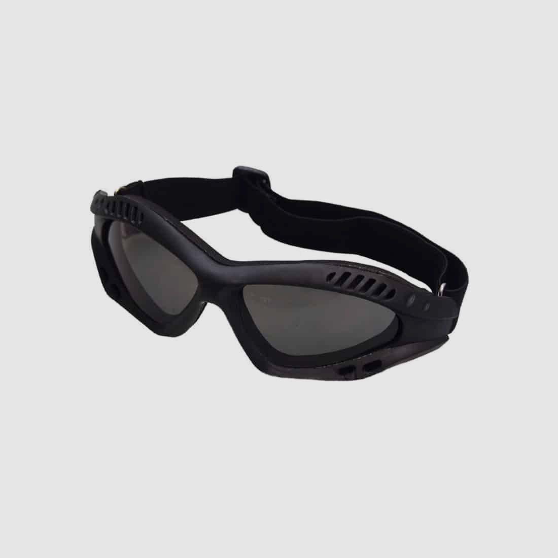DELTA SIX FlexProtect Airsoft Schutzbrille (schwarz - Smoke Glas)